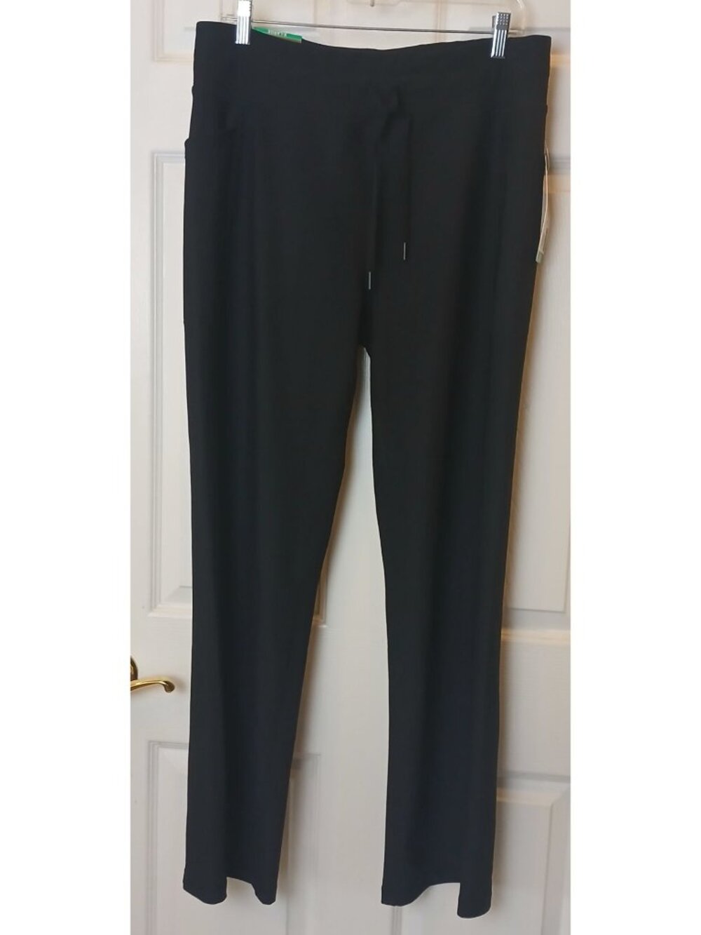 32 Degrees Cool Womens Black Drawstring Straight-Leg Pants XL 31.5" Inseam #N-1 - Picture 10 of 10